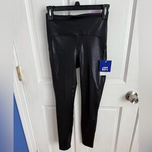JoyLab Black High Shine XS Leggings NWT
